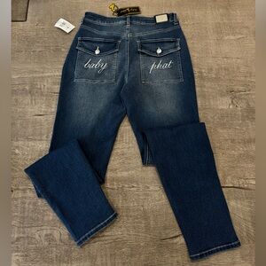 Baby Phat Jeans Embroidered Pockets Y2K Denim NWT Size 9